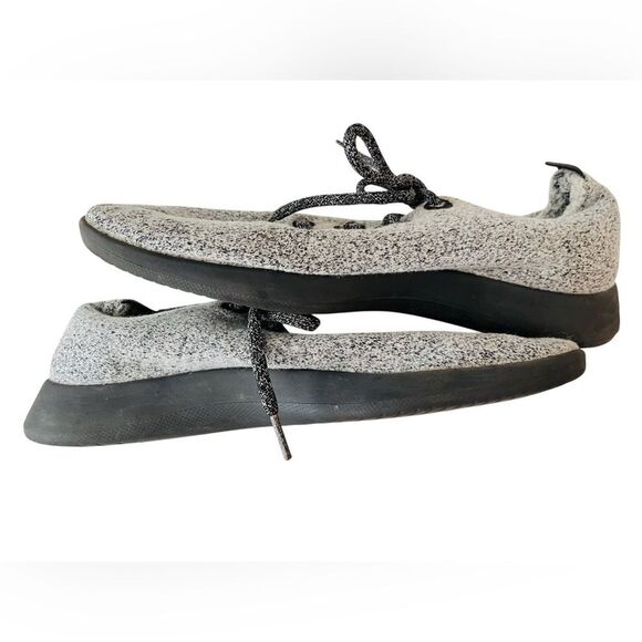 ALLBIRDS WOOL RUNNERS HEATHER GREY ATLAS UPPER BLACK SOLE MENS 11 - Picture 6 of 9